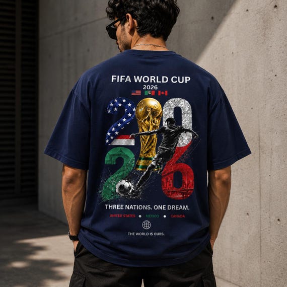 FIFA World Cup 2026 Png, Three Nations One Dream Sublimation, Soccer DTF Transfer, USA Mexico Canada Png, World Cup Trophy Png,