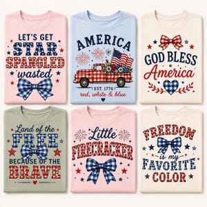 Patriotic Gingham PNG Bundle Vol 2, 4th of July Designs png, Funny America Shirt digital Download, Independence Day Sublimation png