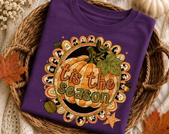 Plaid Pumpkin Shirt, Tis the Season Autumn Sublimation (Digital Download)