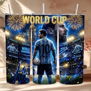 messi soccer tumbler design png, argentina football fan gift, kid soccer tumbler wrap design, 20oz skinny cup sublimation, world cup football tumbler png, soccer player cup wrap, sports themed tumbler design, leon messi inspired artwork, football cup sublimation png, argentina team supporter gift, soccer digital download file, football star themed tumbler, sports fan drinkware design, soccer world cup gift idea, athlete inspired tumbler png, football lover cup wrap, soccer sublimation artwork,