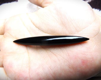 Septum Tusk: Piercing doble para la nariz de ónix negro (14g-00g)