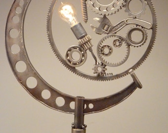 A Different Kind of "Machinist Lamp" A Lamp with an Edison Bulb, Gears and Imagination. Light up your life with Whimsy