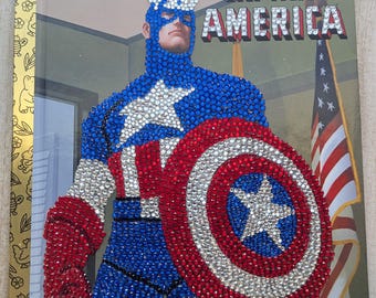 Captain America Bedazzled Book
