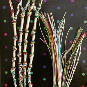 White Neon Tzitzits