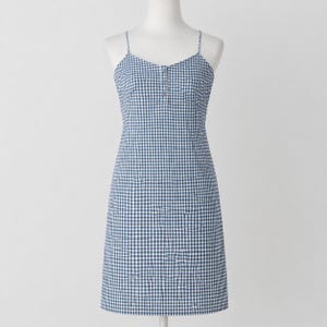 blue plaid spaghetti strap dress ASTR the Label | Ginny Plaid Halter Midi Dress in Blue Plaid main image 1