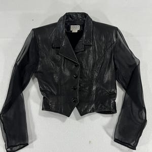 CHANEL レザー製 ヴィンテージジャケット Chanel Vintage Leather Jacket - Etsy