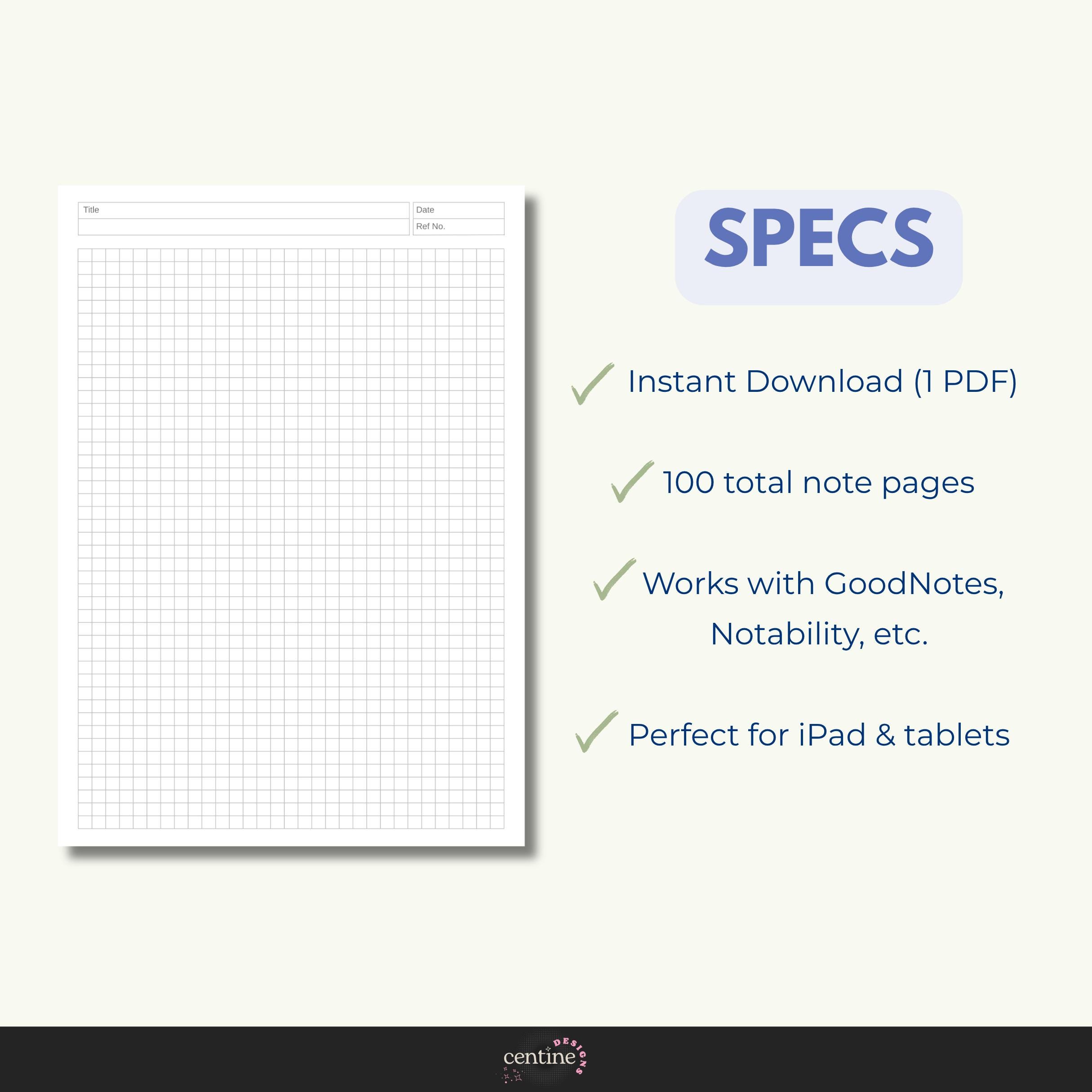 Weekly Lab Notebook Template.pdf Digital Lab Notebook Template | 100 Pages Science Notes | Goodnotes ...