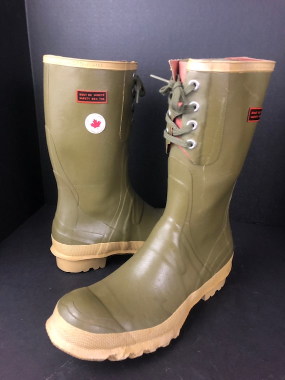 rubber boots with steel shank