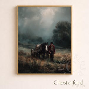 18th Century Farm Laborer Scene – Moody Realism Art Print (Digital Download)