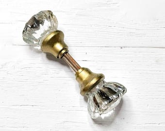 Messing Glas Vintage Türklinken