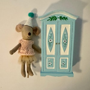 Maileg Mouse Clothes Closet Wooden Shoes