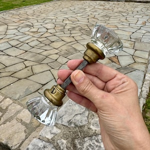 Vintage glazen deurknop