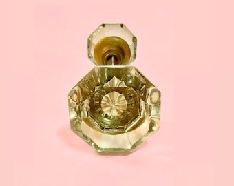 Clear Glass Vintage Doorknob Set