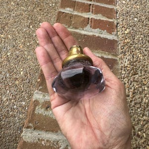 Purple Vintage Glass doorknob