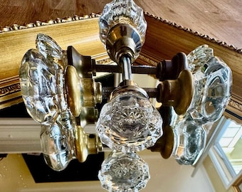 Pomos de puerta de cristal clásicos de estilo vintage