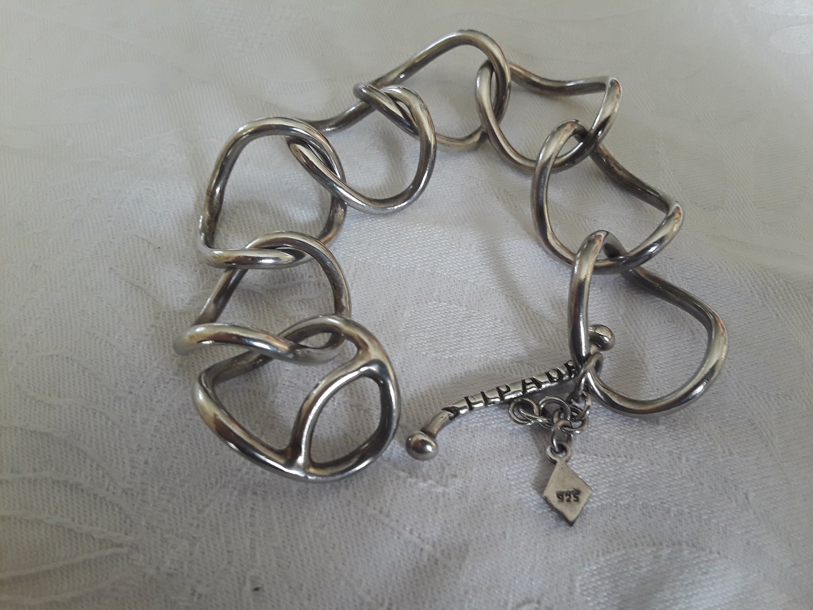 Silpada Jewelry Sterling Silver 925 Hallmark Southwestern Large Link