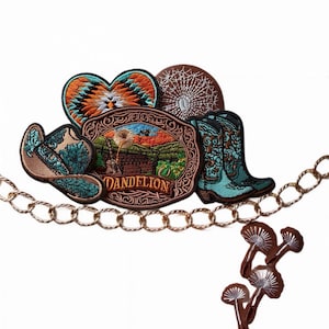 Dandelion -Ella Langley-Inspired Western Patch Setup Kit | Rustic Cowgirl Trucker Hat Patch Pack | Country Concert Vibes |