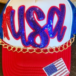 Trucker Hat With Stars - Etsy display picture 2