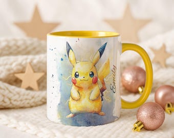 Pikachu and Friends Mug Personalized Pokemon Party Cup Fan Gift 11oz