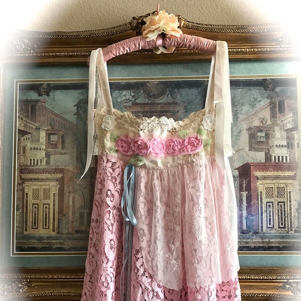 Pink Mermaid Lace Dress