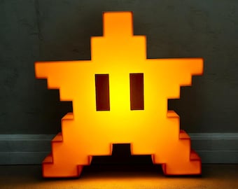 Super Star LED Lamp: Mario's Iconic powerup!
