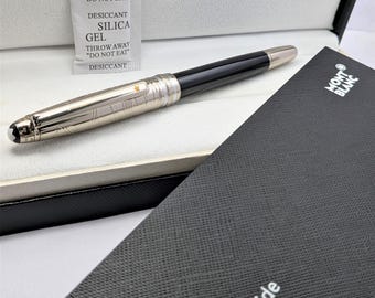 Montblanc Star walker Black Ink Stainless Steel Roller Ball Pen