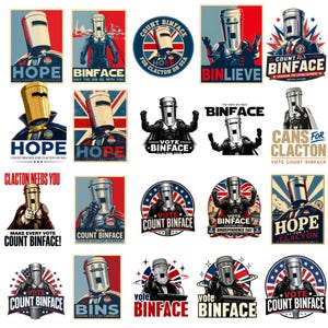 Count Binface PNG, Vote Binface , UK Political, Funny Protest Meme PNG