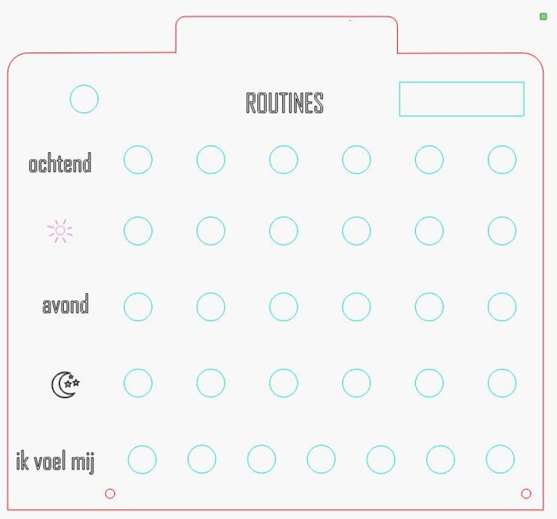 Montessori Routine Board Kids SVG | Laser Cut File | Daily Routine ...