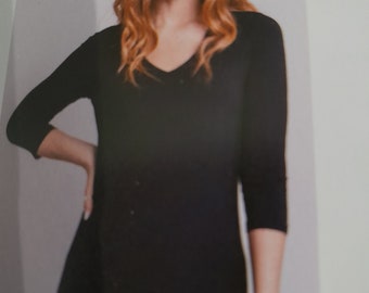 V Neck Top Bamboo,Best black layering Top,all rear Fabric loved by customers