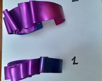 Handcrafted Deep Purple Anodized Aluminum Bracelet, Eclat by Sylvi