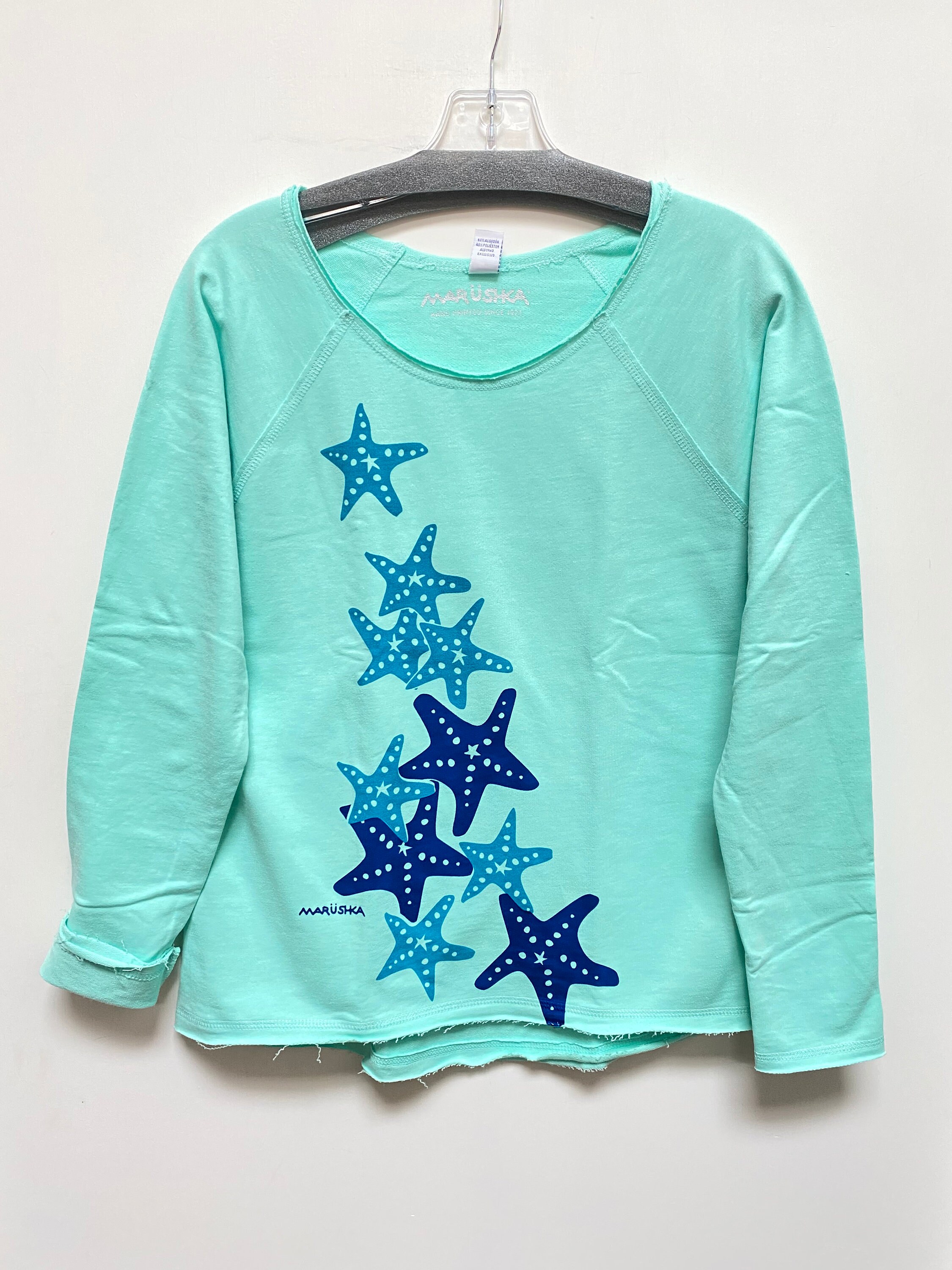 Marushka Starfish Raw Edge Pullover 
