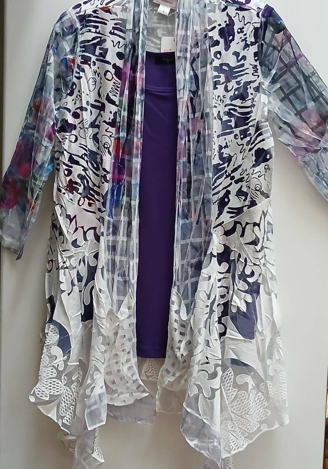 Linen Sheer Off-Shoulder Cover-Up