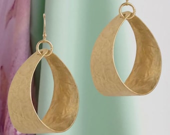 Marjorie Baer Mixed Metal Dangle Earrings Non-Tarnish