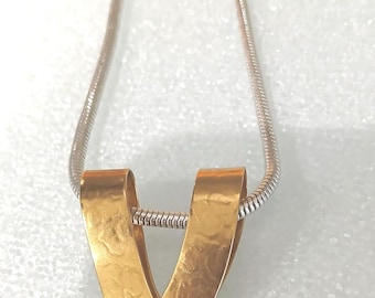 Golden Arrow V Necklace: Marjorie Baer Artisan Jewelry
