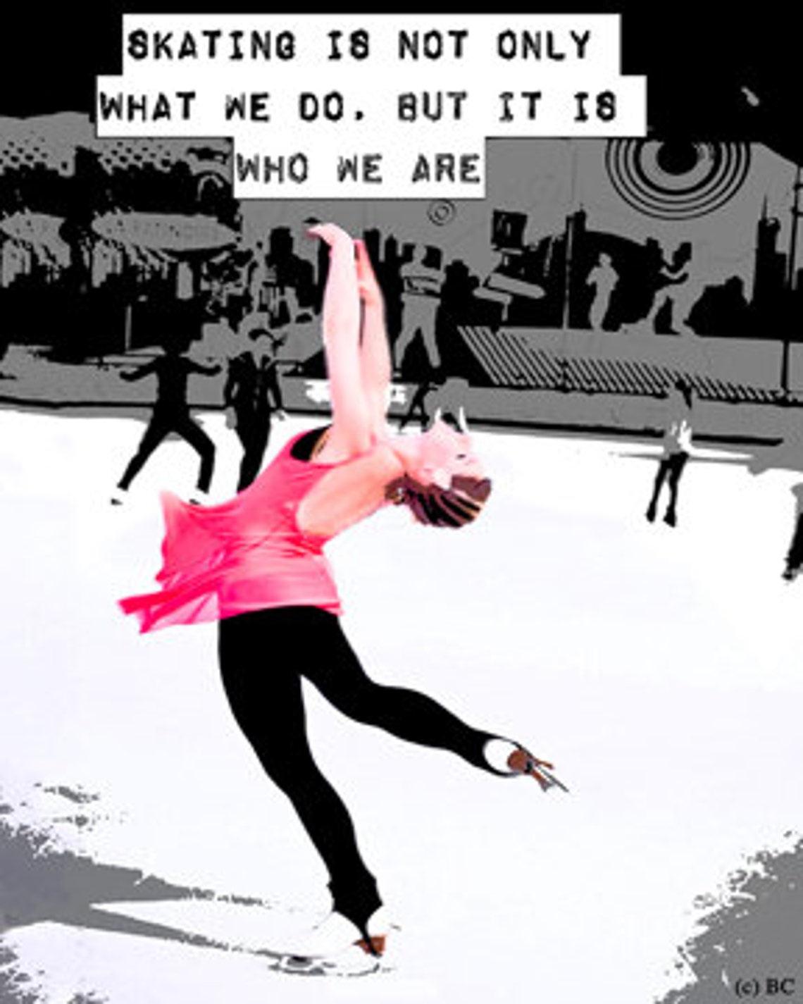 FIGURE SKATING LAYBACK Urban Ice Skating Layback Photo Print Etsy