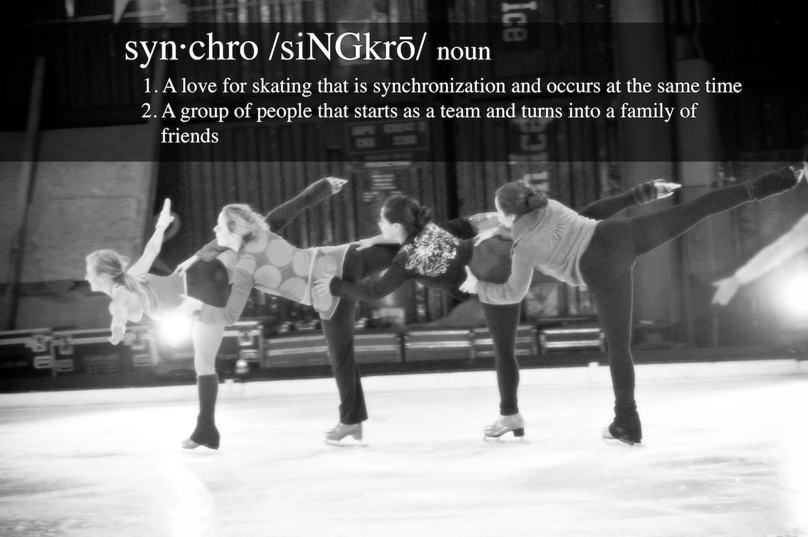 SYNCHRONIZED SKATING SPIRAL Figure Skating Synchro Definition Etsy
