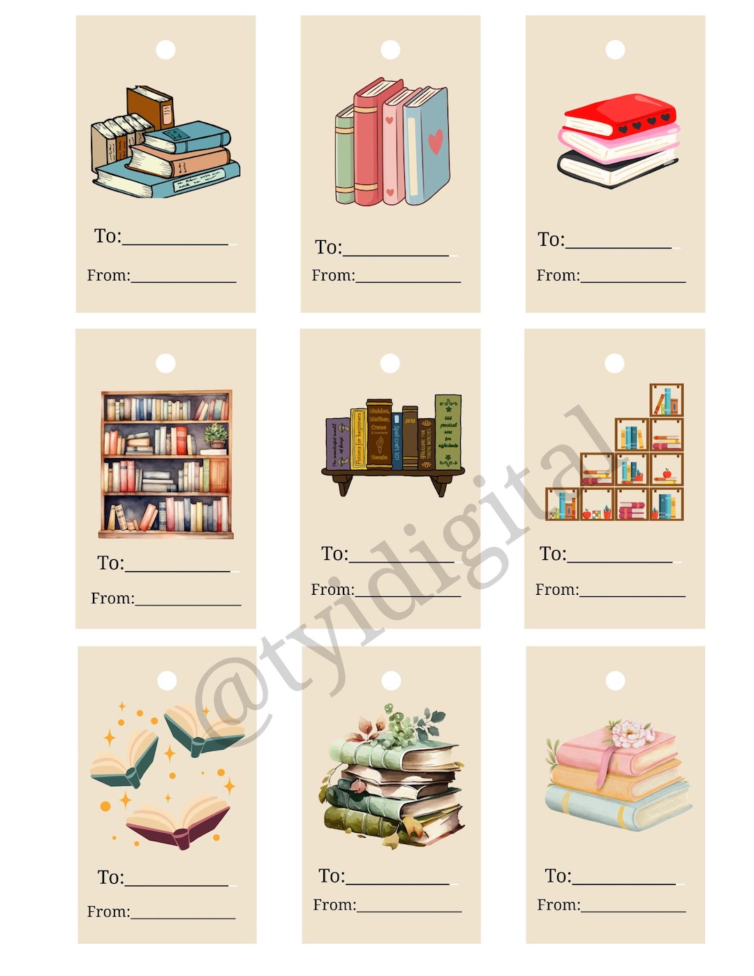 Printable Book Club Tags • Reading Gift • Bookish Tags for Readers - Etsy