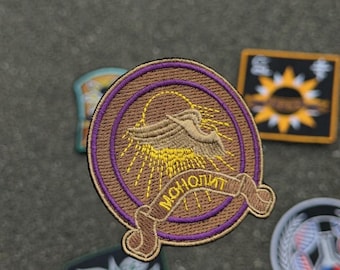 モノリス刺繍バッジ – ポスト黙示録派閥エンブレム、ミリタリーギア