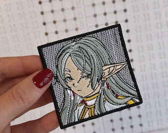 エルフの女の子の刺繍ワッペン