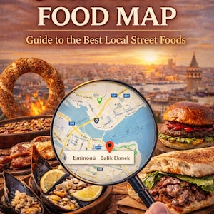 Istanbul Food Map – Local Restaurants, Street Food Guide (PDF)