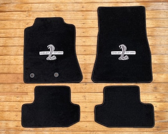 For Mustang shelby gt 350 Floor mats carpet red set of 4 2015-24