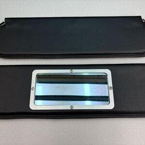 Parasol de vinilo negro con espejo para camioneta Ford F100 (par, 1948-53)