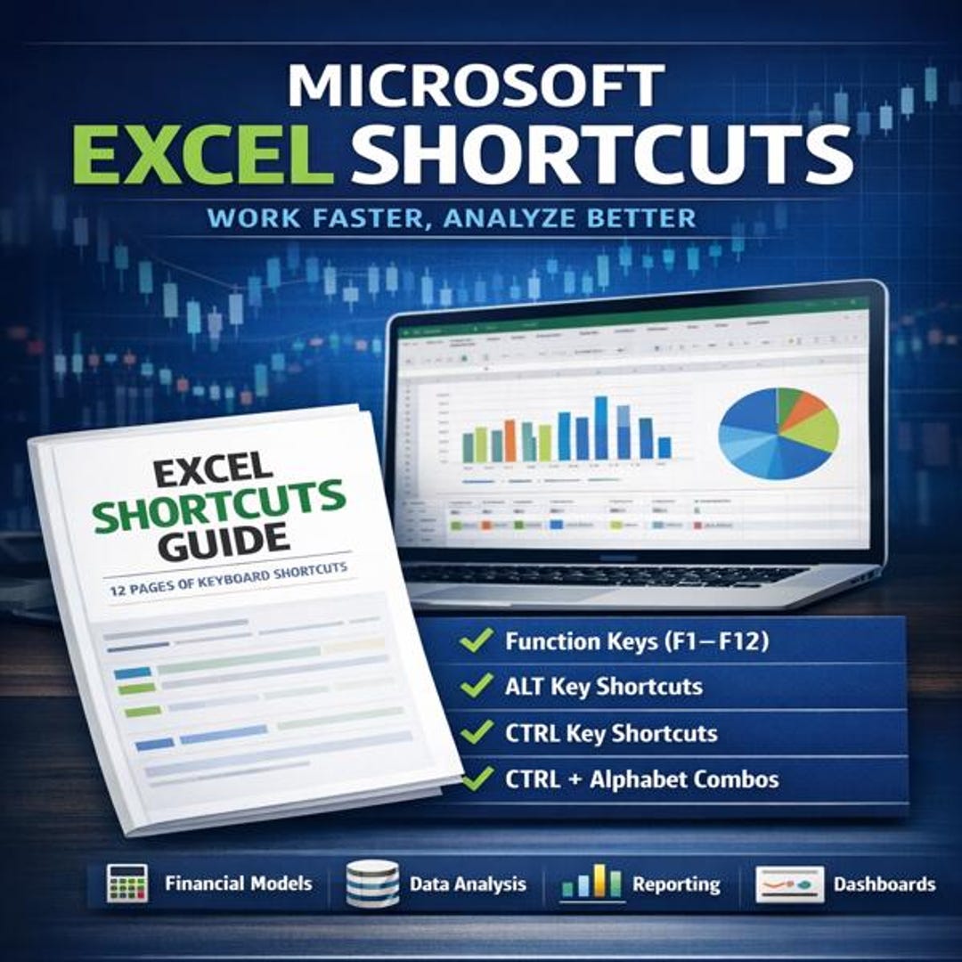 Excel Shortcuts for Finance & Data Professionals – Work Faster, Analyze ...