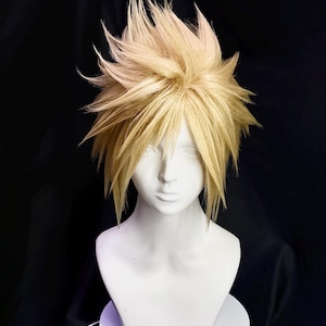 FF7 cloud strife Custom Wig Commission, Cosplay Wig,final fantasy VII