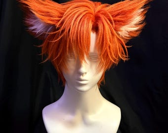 Peluca de Nick Wilde de Zootopia por encargo, orejas de zorro naranja