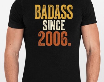 Camiseta divertida de cumpleaños número 20 con estilo retro desde 2006 (20 años), regalo de cumpleaños número 20, camiseta gráfica vintage de 2006.