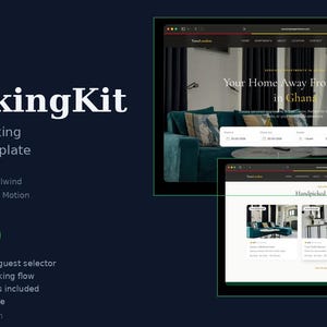 Astro React Tailwind Booking Website Template | Hotel Airbnb Spa (Digital Download)