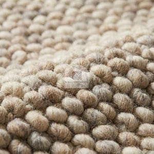 Tapis beige naturel tissé à la main, gros tapis en laine douce fait main pour salon, chambre à coucher et chambre de bébé 4 x 6 6 x 9 8 x 19 9 x 12