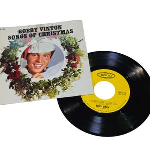 Bobby Vinton Songs of Christmas Epic Mailer Sleeve 45 rpm Record Vinyl 45rpm