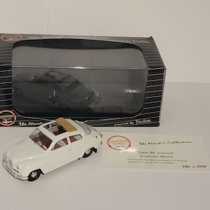Saab 96 Sunroof Diamond White Replicar Trofeu Nordic Collection Limited Edition